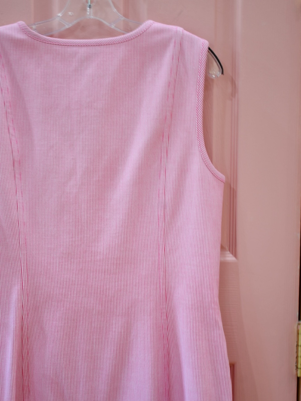 NWT✨ Doncaster Pink Sleeveless Zip-Front Midi Dress 14 - Picture 5 of 6
